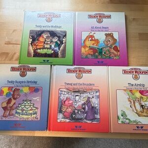 Teddy Ruxpin Lot of 5 The World Of Wonder Vintage BOOKS ONLY NO TAPES